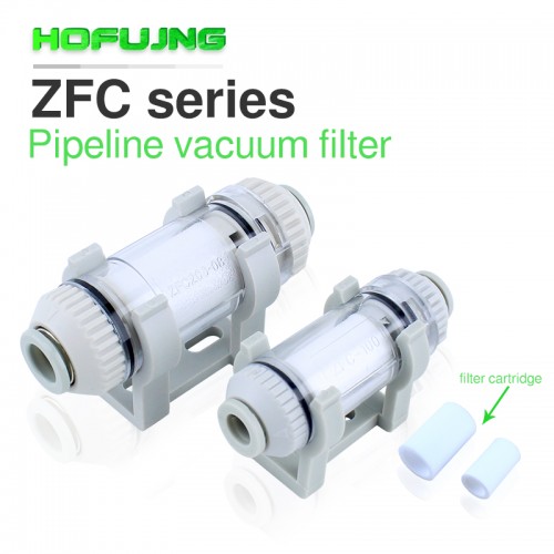Pipe type vacuum filter ZFC100-04B ZFC100-06B ZFC200-06B ZFC200-08B application tube SMC type one-touch quick fittings ZFC